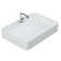 WS Bath Collections 15.7'' Gloss White Ceramic Rectangular Bathroom Sink