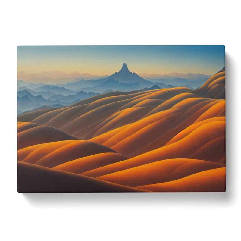 Excellent Mountain Landscape - Wrapped Canvas