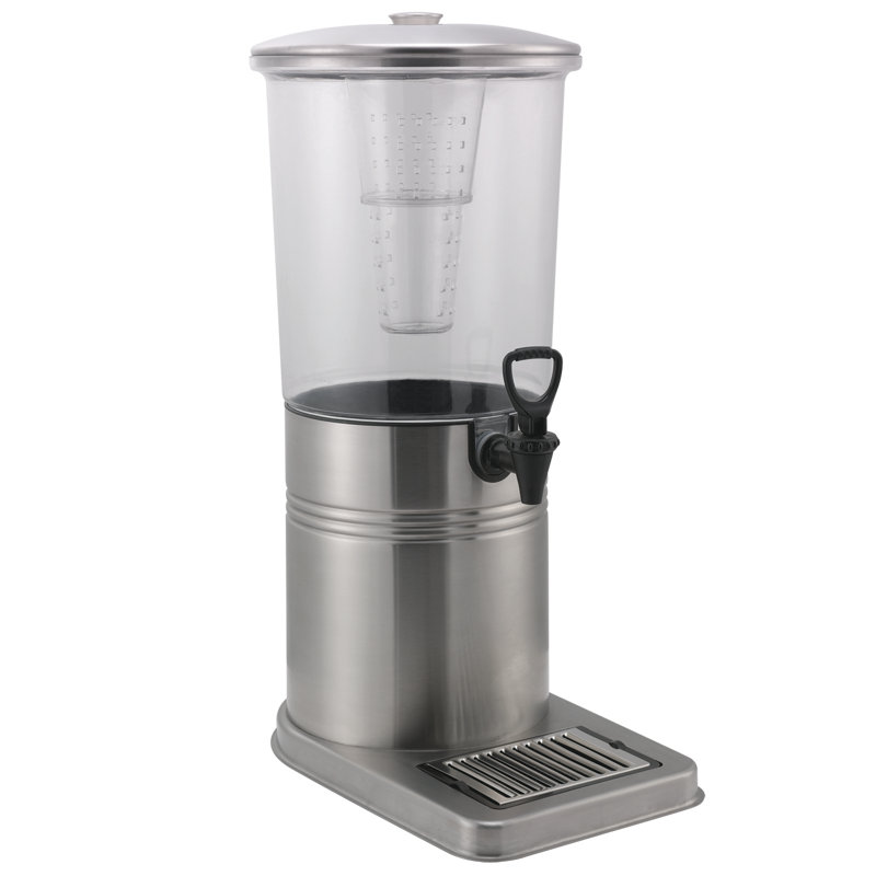 Distributeur de boissons rond 448 oz avec robinet en plastique