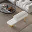 Boucle Upholstered Bench-1195344069