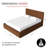 Ciaran Braesyn Platform Bed Frame Boucle Upholstered Headboard and Wooden Slats Support, No Box Spring Needed-31201442-31201443