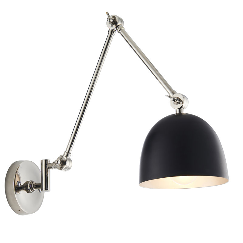 Paier Swing Arm Sconce, Polished Nickel