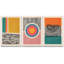 «Abstract Vibrant Color Blocks Mid-Century Multicolor Color Block Shape Abstract Geometric», ensemble de 3 impressions sur toile flottante-124478666-75849582
