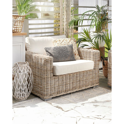 Outdoor Cushion Cover Set ARDEA White