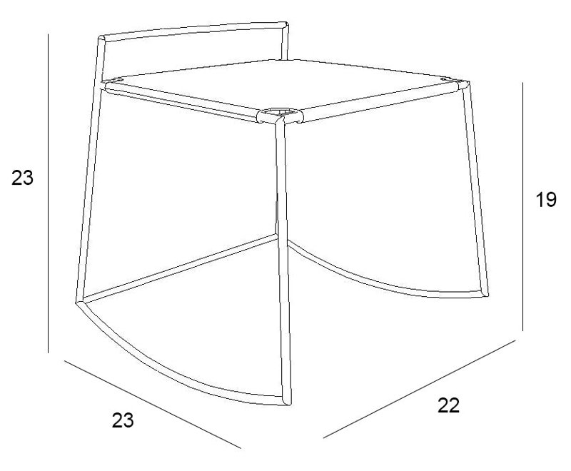 Tabouret à dossier actif Mia, Blanc mat