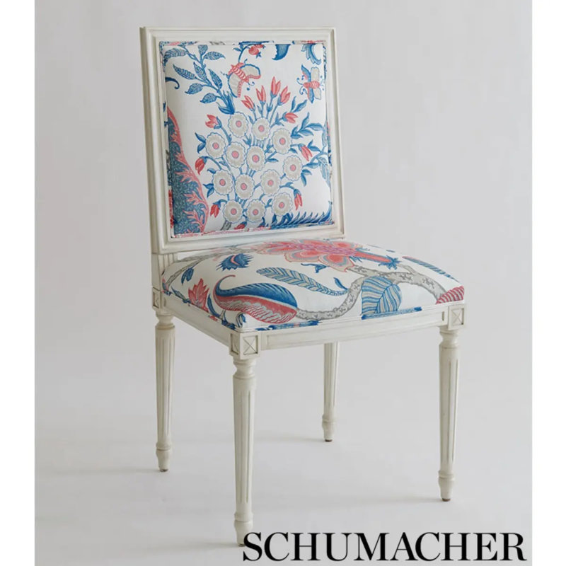 Arborvitae Fabric, Rose/Delft
