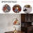 Charming Floral Stained Glass Table Lamp With Bulb And Switch Control