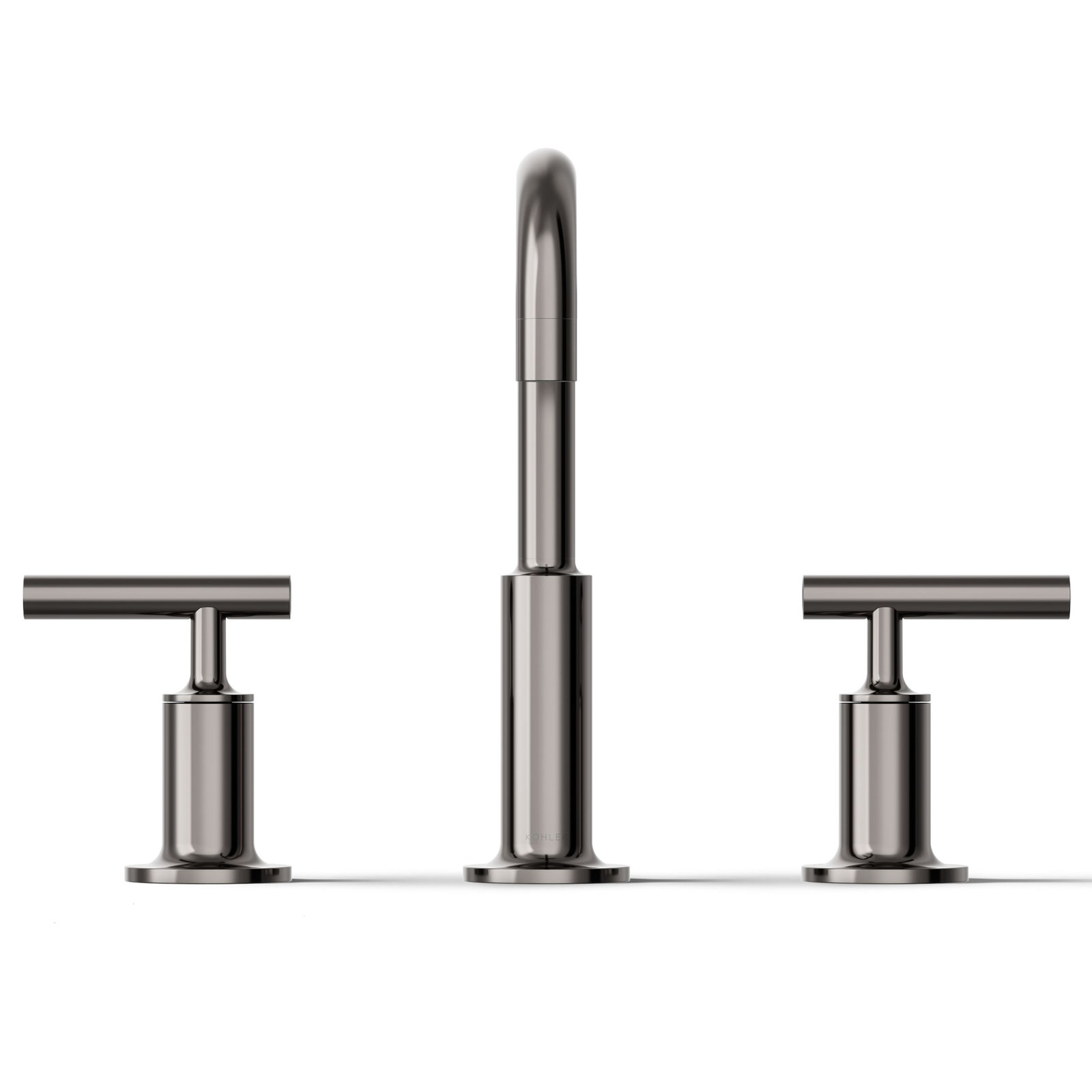 Purist Low-Handle Widespread Bathroom Faucet, Vibrant Titanium