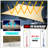 Amgo Customize Triangle Shade Sail - 200 GSM, 95% UV Blockage with Hardware Kit-107424578-107424579