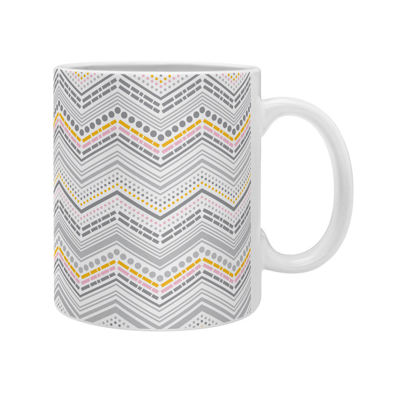 Grande tasse à café à pointillés et points napolitain