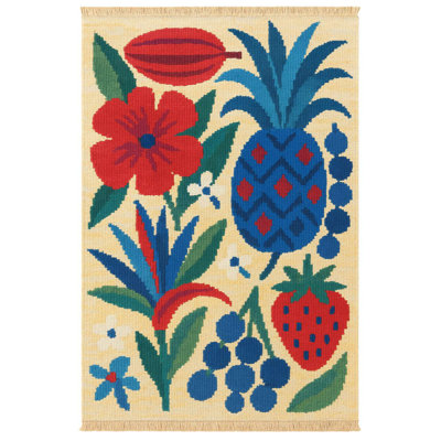 Tropical Fruit & Floral Kitchen Runner