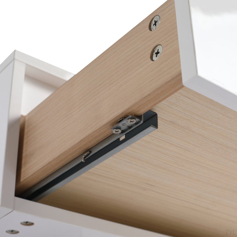Bathroom Storage Cabinet,Soft Close Drawer,Glossy White