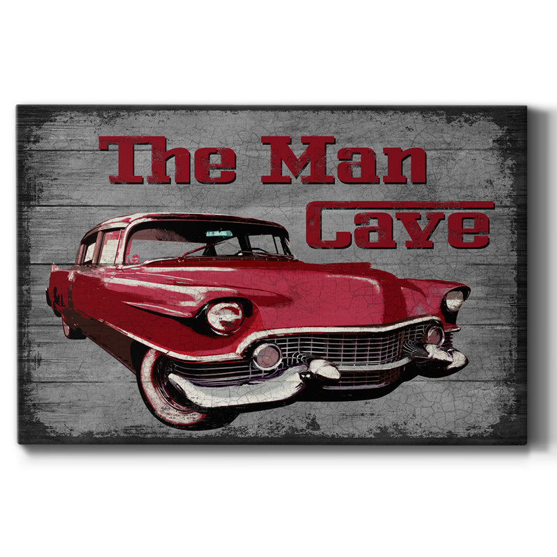The Man Cave Premium Gallery Wrapped Canvas - Ready to Hang, 18" H x 27" W