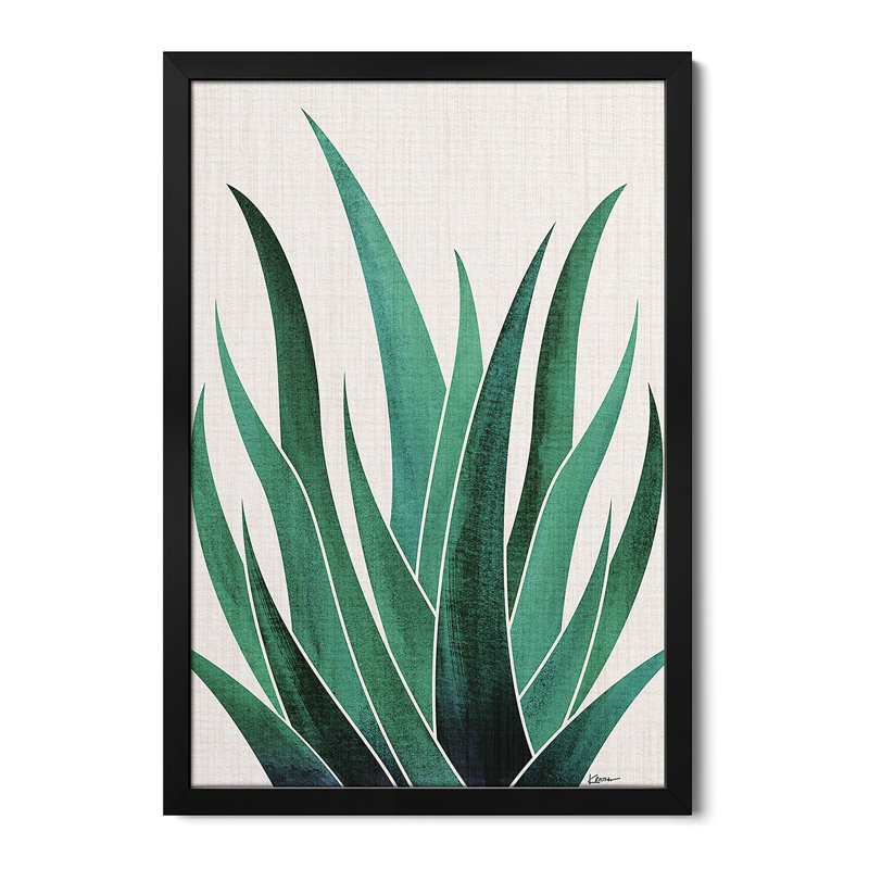 «Desert Agave Cactus» - reproduction d'art murale - affiche de galerie, H 24 po x l 16 po