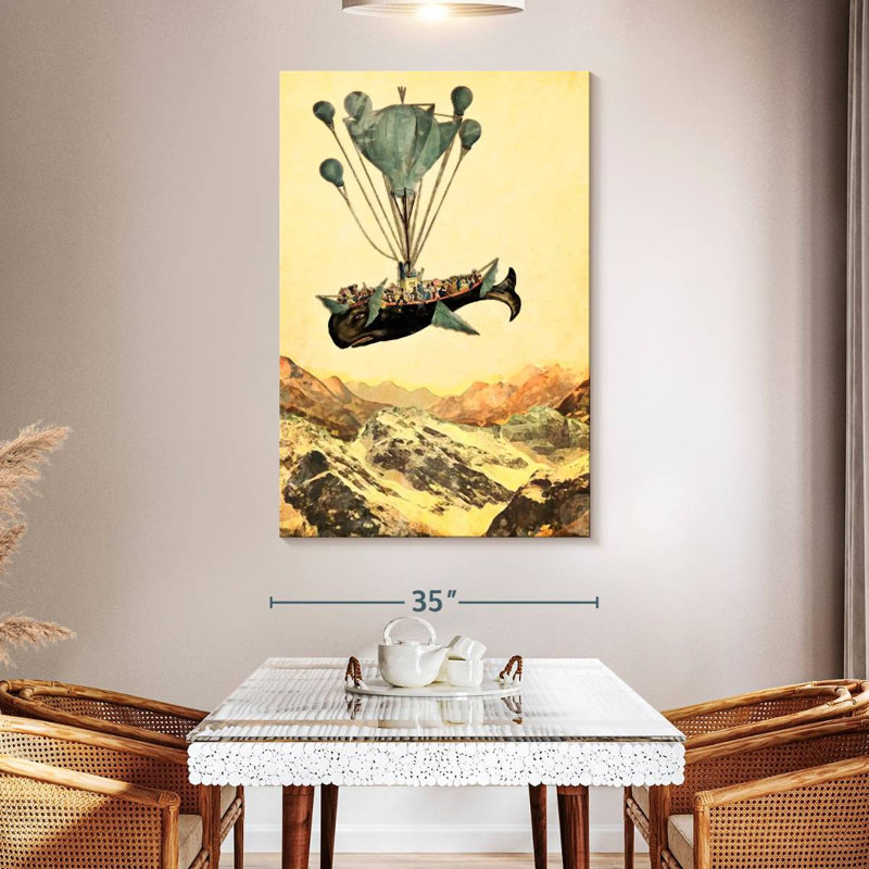 Kelan Flying Whale, 51" H x 34" W