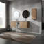 Meuble-lavabo mural avec lavabo et armoire latérale-114705327