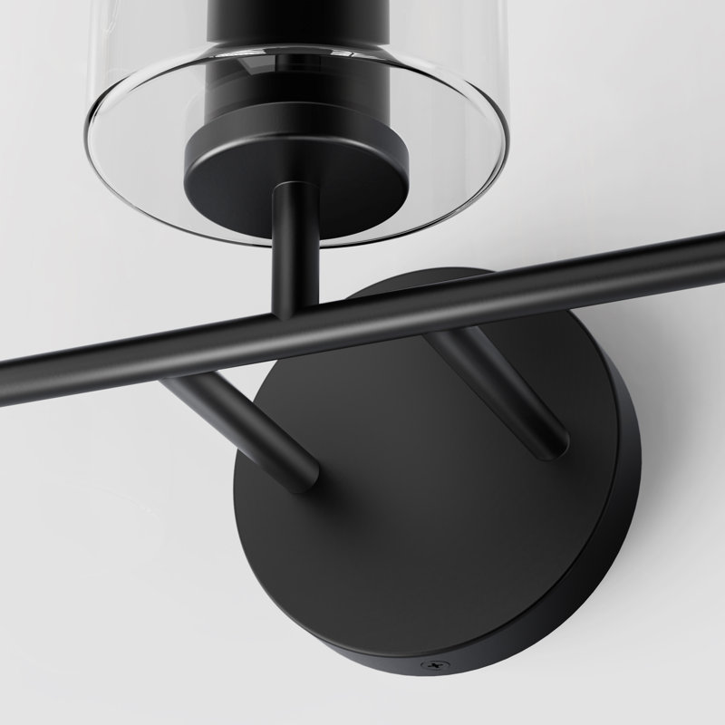 Agnella Modern Black 3-Light Vanity Fixture