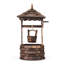 Outdoor Wood Weather Resistant Sculptural Fountain