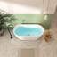 Baignoire de trempage autoportante en acrylique 59 po. X 29 po.
