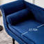 Chaise longue rembourrée Chloi