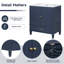 Meuble-lavabo bleu 30 po avec lavabo et rangement pour salle de bain