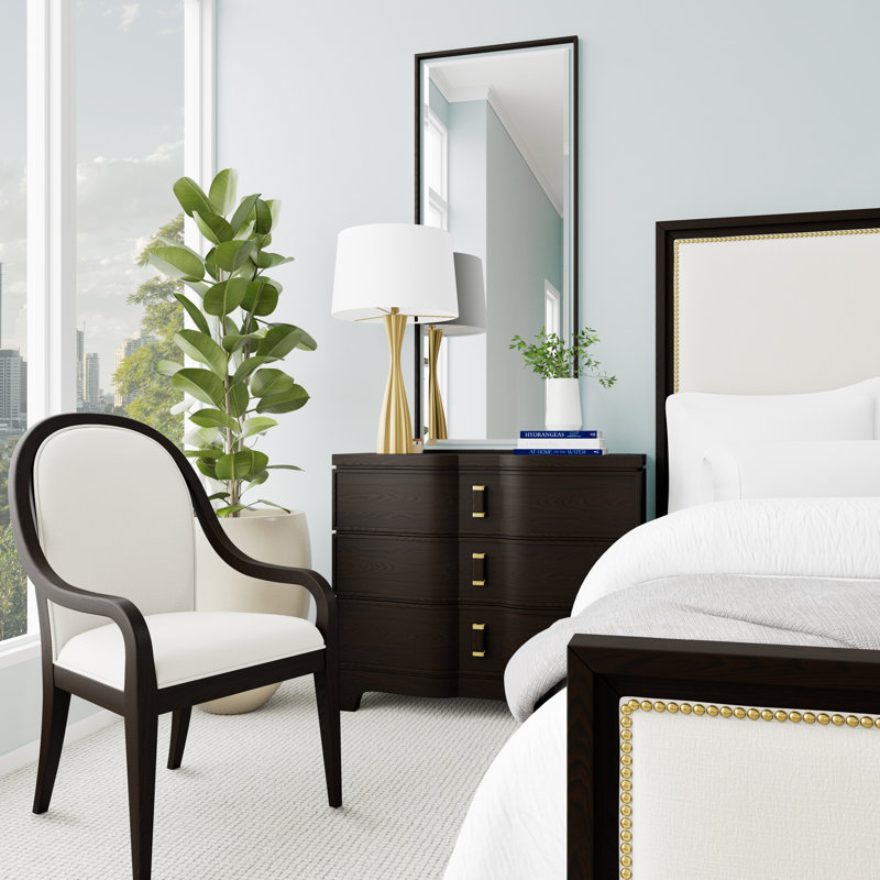 Nina Nightstand and Mirror Set