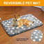 Lit de caisse pour chien - Tapis en peluche lavable avec base antidérapante, coussin de cage confortable pour petits et grands chiens, gris