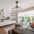 Jucel 24" Modern Smart Reversible Ceiling Fan with Light and APP Control, 6-Speed Dimmable LED Fan Lights-1747394825
