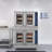 38 in. Double Commercial Natural Gas Convection Oven with Stacking Kit and Casters (KM-DCCO54-NGC)