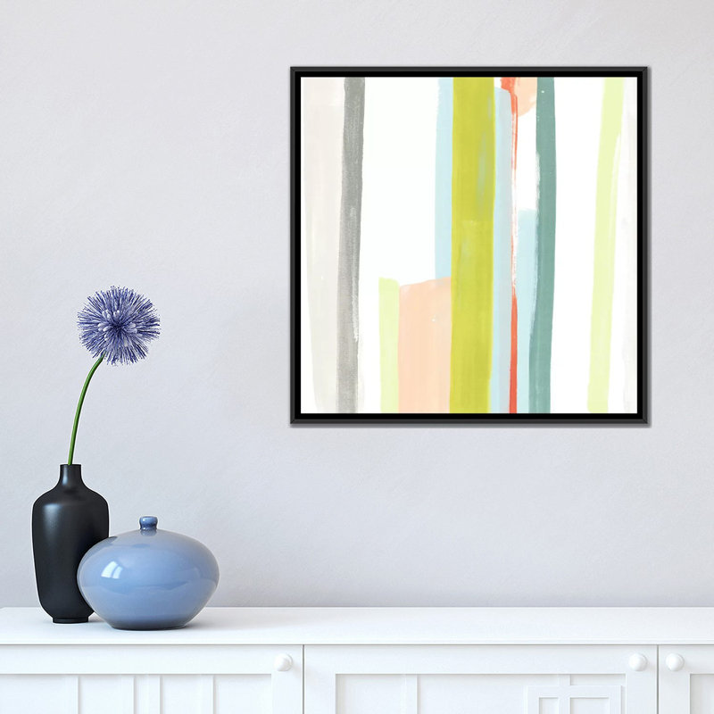 « litmus iii », reproduction sur toile, H 18 po x l 18 po x P 1,5 po, Toile avec cadre flottant noir, Pas de tapis