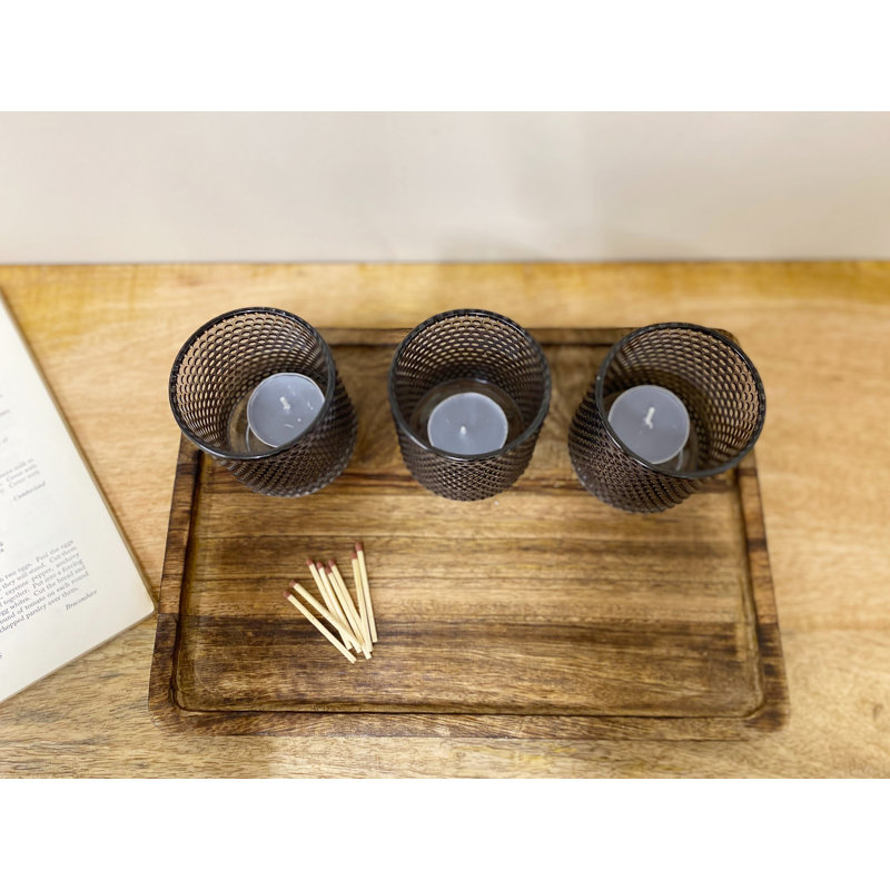 Glass Tabletop Tealight Holder