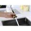 Robinet de cuisine doré avec tirette - empreinte digitale, installation sur une plate-forme à un trou, douchette pivotante à 360 °, douchette rétractable en acier inoxydable doré, fixation, bec rotatif, acier-616748778