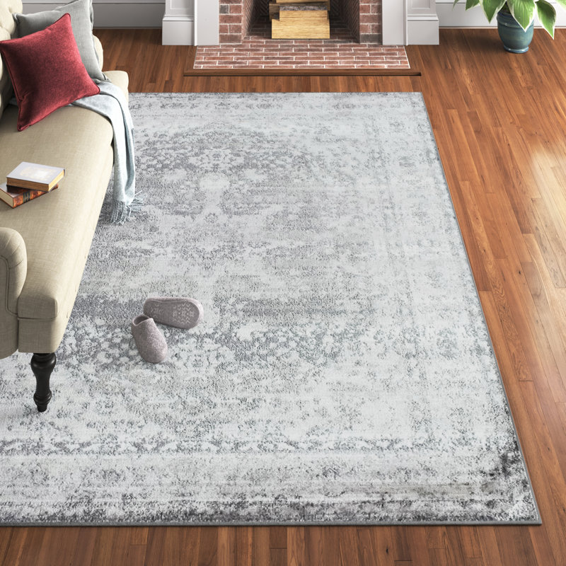Tapis gris Freya, Rectangle 5 pi x 7 pi