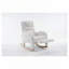 Chaise berçante rembourrée en tissu Teddy-835111858