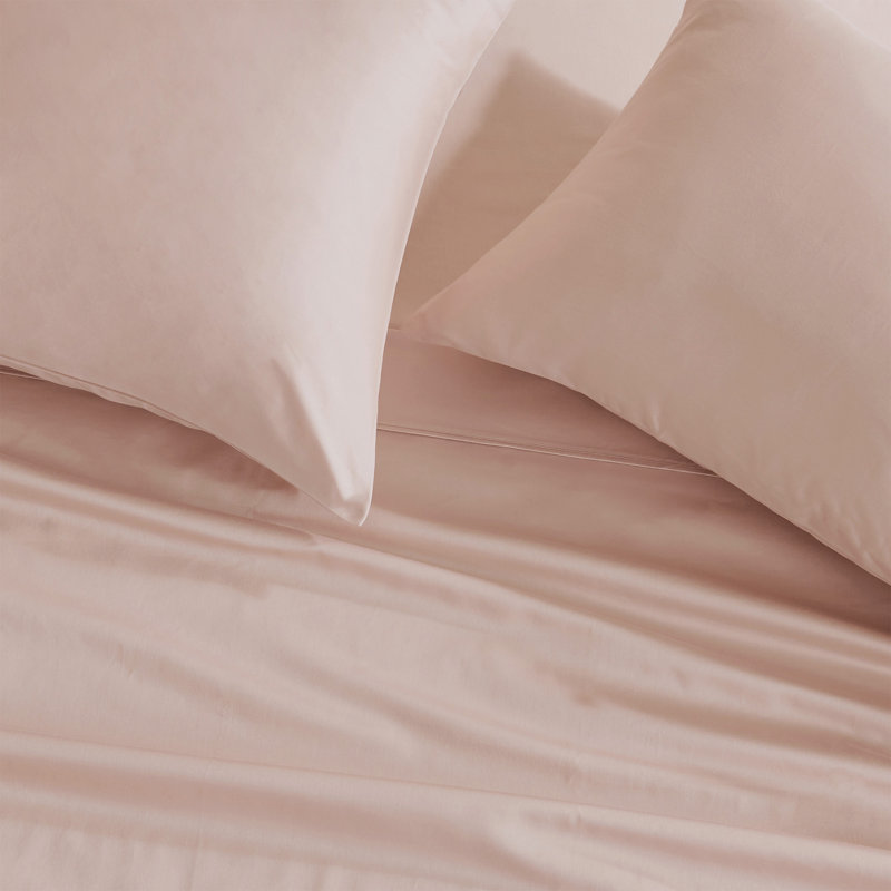400 Thread Count 100% Cotton Sateen Sheet Set, Dusty Rose, California King Sheet Set + 3 Additional Pieces