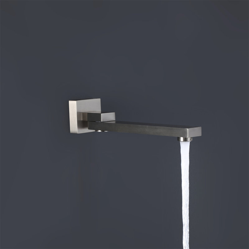 Système de douche fixe complet, Nickel brossé