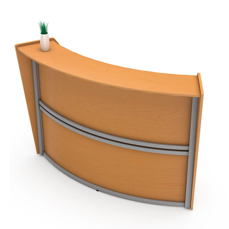 Bureau de coin de réception, Moka, 45"H x 69.5"W x 27"D