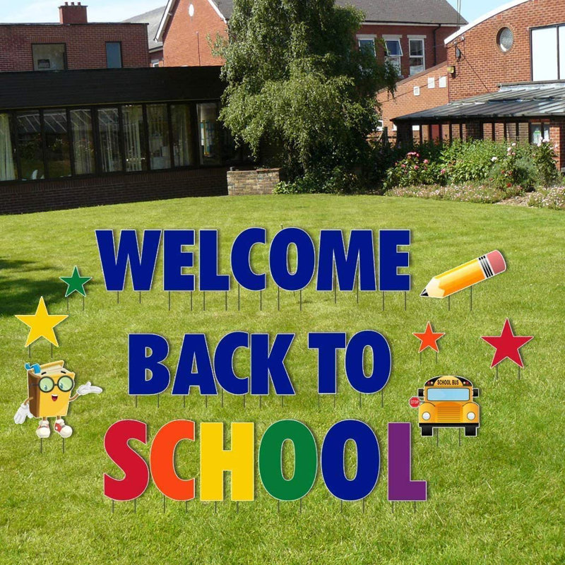 Piquet de jardin Welcome Back to School