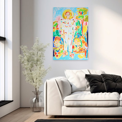Art contemporain, paysage abstrait moderne audacieux