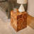 Mesa Square Teak Root Slice End Table