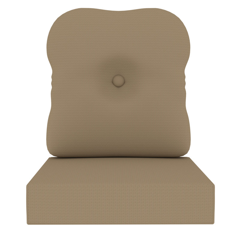 Sunbrella® Indoor/Outdoor Deep Seating Cushion, Action Taupe