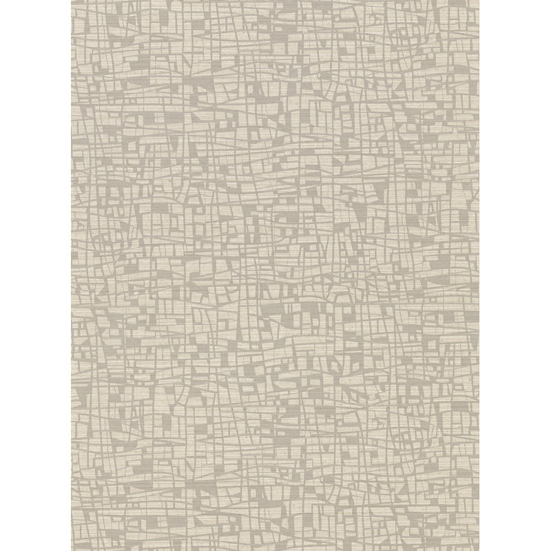 Rouleau de papier peint texturé l 27 pi x l 27 po Desaree, Taupe