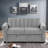 Kynzee 2-in-1 Convertible Sofa Bed with Adjustable Positions and and Black Plastic Feet-1941011554