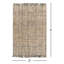 Rectangle Linden Solid Color Handmade Flatweave Medium Gray Area Rug-679306223