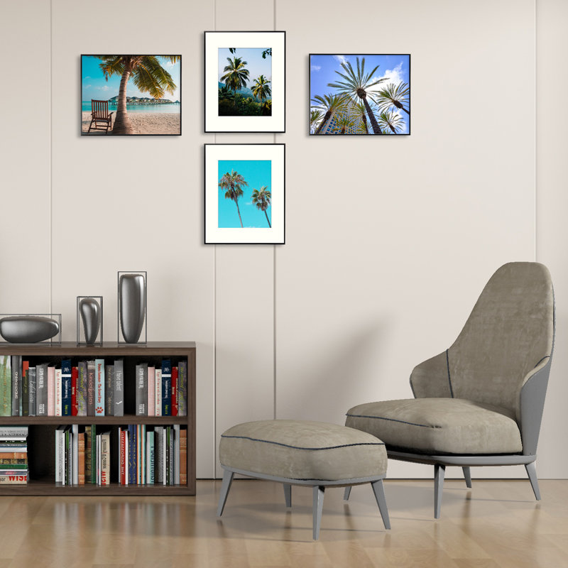Cadre photo Drennon en métal, cadres photo ou plateau de table et fixation murale, Noir, 16 po x 20 po emmêlé à 11 po x 14 po
