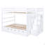 Lit superposé double au-dessus de double avec lit gigogne simple et escalier-612203480-612203487