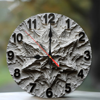 Horloge murale en 2 dimensions