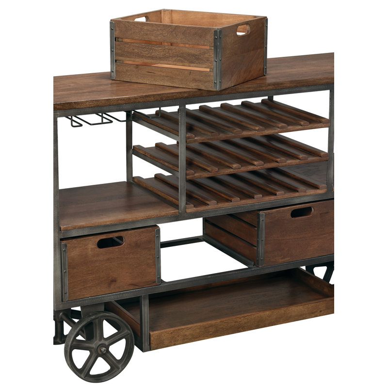 Budge Solid Wood Bar Cabinet