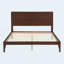 Grand lit plateforme Mid-Century moderne en bois de bambou de 12 pouces avec support en lattes de bois-1764435707-1764435653