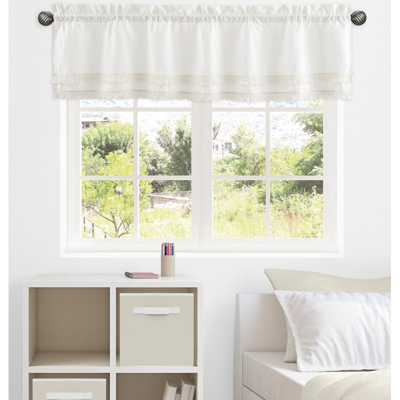 Diamond Tuft Ivory Fringe Window Valance By Sweet Jojo Designs